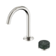 Nero Serenity Progressive Basin Mixer Arc Spout Brushed Nickel With Verde Alpi Handle