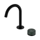 Nero Serenity Progressive Basin Mixer Arc Spout Matte Black With Verde Alpi Handle