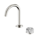 Nero Serenity Progressive Basin Mixer Arc Spout Brushed Nickel With Arabescato Corchia Handle