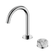 Nero Serenity Progressive Basin Mixer Arc Spout Chrome With Arabescato Corchia Handle