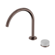 Nero Serenity Progressive Bath/Kitchen Mixer Arc Spout Brushed Bronze With Carrara Handle