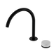 Nero Serenity Progressive Bath/Kitchen Mixer Arc Spout Matte Black With Carrara Handle