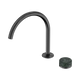 Nero Serenity Progressive Bath/Kitchen Mixer Arc Spout Gun Metal With Verde Alpi Handle