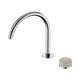 Nero Serenity Progressive Bath/Kitchen Mixer Arc Spout Chrome With Rome Travertine Handle