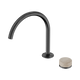 Nero Serenity Progressive Bath/Kitchen Mixer Arc Spout Gun Metal With Rome Travertine Handle