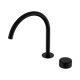 Nero Serenity Progressive Bath/Kitchen Mixer Arc Spout Matte Black With Metal Handle