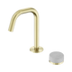 Nero Serenity Progressive Basin Mixer Edge Spout Brushed Gold With Carrara Handle
