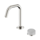 Nero Serenity Progressive Basin Mixer Edge Spout Brushed Nickel With Carrara Handle
