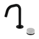 Nero Serenity Progressive Basin Mixer Edge Spout Matte Black With Carrara Handle