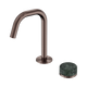 Nero Serenity Progressive Basin Mixer Edge Spout Brushed Bronze With Verde Alpi Handle