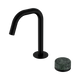 Nero Serenity Progressive Basin Mixer Edge Spout Matte Black With Verde Alpi Handle