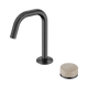 Nero Serenity Progressive Basin Mixer Edge Spout Gun Metal With Rome Travertine Handle