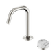 Nero Serenity Progressive Basin Mixer Edge Spout Brushed Nickel With Arabescato Corchia Handle