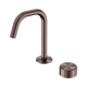 Nero Serenity Progressive Basin Mixer Edge Spout Brushed Bronze With Metal Handle