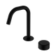 Nero Serenity Progressive Basin Mixer Edge Spout Matte Black With Metal Handle