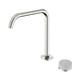 Nero Serenity Progressive Bath/Kitchen Mixer Edge Spout Brushed Nickel With Carrara Handle