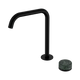 Nero Serenity Progressive Bath/Kitchen Mixer Edge Spout Matte Black With Verde Alpi Handle