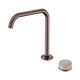 Nero Serenity Progressive Bath/Kitchen Mixer Edge Spout Brushed Bronze With Rome Travertine Handle