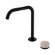 Nero Serenity Progressive Bath/Kitchen Mixer Edge Spout Matte Black Rome Travertine Handle