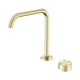 Nero Serenity Progressive Bath/Kitchen Mixer Edge Spout Brushed Gold With Metal Handle