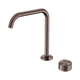 Nero Serenity Progressive Bath/Kitchen Mixer Edge Spout Brushed Bronze With Metal Handle