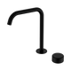 Nero Serenity Progressive Bath/Kitchen Mixer Edge Spout Matte Black With Metal Handle