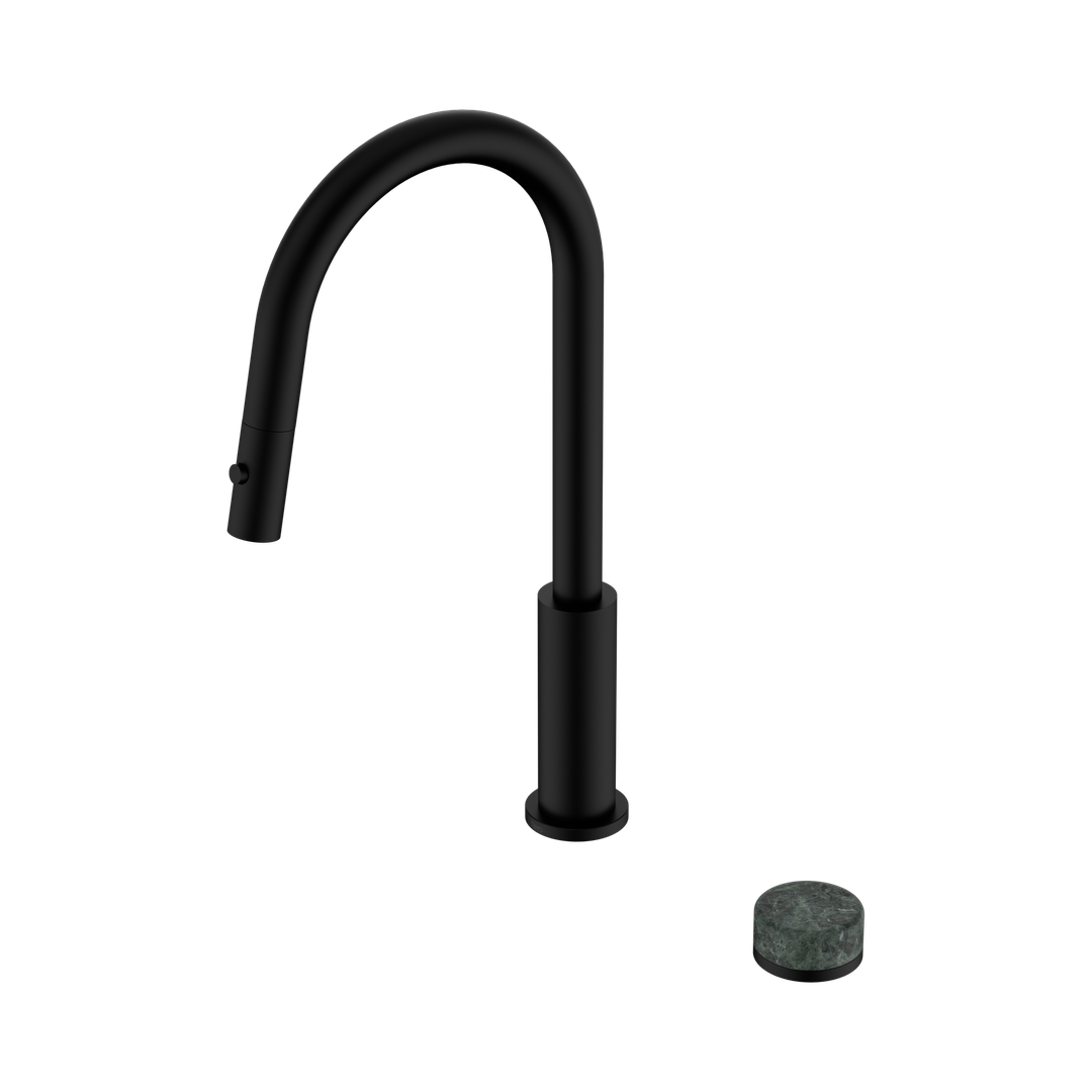 Nero Serenity Progressive Pull Out Kitchen Set With Verde Alpi Handle Matte Black