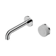 Nero Serenity Progressive Wall Basin Mixer 160Mm Spout Chrome With Carrara Handle