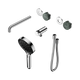 Nero Serenity Progressive Shower System With Spout Chrome Verde Alpi Handle & Serenity Hand Shower Trim Kit Only
