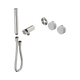 Nero Serenity Progressive Brushed Nickel w/ Carrara Shower System & Slim Shower Trim Kit Only