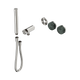 Nero Serenity Progressive Brushed Nickel w/ Verde Alpi Shower System & Slim Shower Trim Kit Only