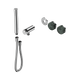 Nero Serenity Progressive Shower System With Verde Alpi Handle & Slim Shower Trim Kit Only Chrome