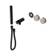 Nero Serenity Progressive Shower System Rome Travertine Handle & Slim Shower Trim Kit Only Matte Black