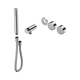 Nero Serenity Progressive Shower System Chrome With Metal Handle & Slim Shower Trim Kit Only
