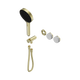 Nero Serenity Progressive Shower System Carrara Handle & Serenity Hand Shower Trim Kit Only Brushed Gold
