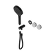 Nero Serenity Progressive Shower System Carrara Handle & Serenity Hand Shower Trim Kit Only Matte Black
