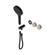 Nero Serenity Progressive Shower System Matte Black Rome Travertine Handle & Serenity Hand Shower Trim Kit Only
