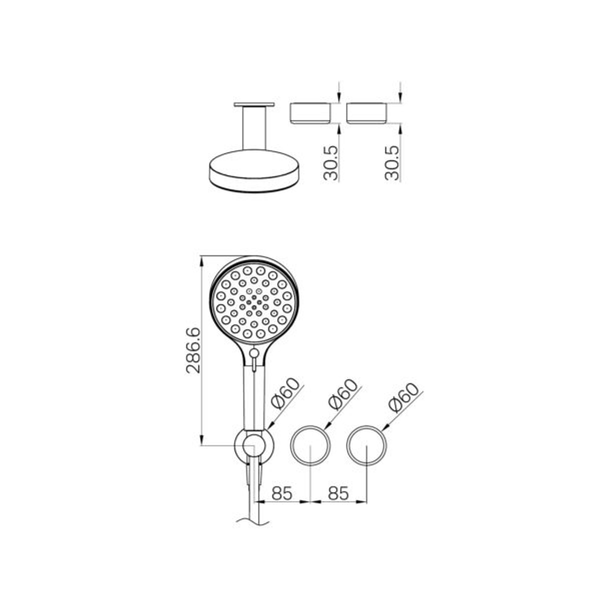 Nero Serenity Progressive Shower System With Metal Handle & Serenity Hand Shower Trim Kit Only Gun Metal