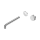 Nero Serenity Progressive Wall Basin Mixer 220Mm Spout Carrara Handle Trim Kit Only Chrome