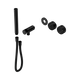 Nero Serenity Progressive Shower System Matte Black With Marquina Black Handle & Slim Shower Trim Kit Only