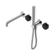 Nero Serenity Progressive Shower System With Spout With Marquina Black Handle & Slim Shower Chrome