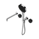 Nero Serenity Progressive Shower System With Spout Chrome Marquina Black Handle & Serenity Hand Shower