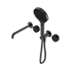 Nero Serenity Progressive Shower System With Spout Gun Metal Marquina Black Handle & Serenity Hand Shower