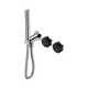 Nero Serenity Progressive Shower System Chrome With Marquina Black Handle & Slim Shower