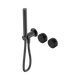 Nero Serenity Progressive Shower System Gun Metal With Marquina Black Handle & Slim Shower