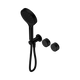 Nero Serenity Progressive Shower System Matte Black With Marquina Black Handle & Serenity Hand Shower