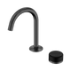 Nero Serenity Progressive Basin Mixer Arc Spout Gun Metal With Marquina Black Handle