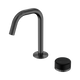 Nero Serenity Progressive Basin Mixer Edge Spout Gun Metal With Marquina Black Handle