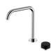 Nero Serenity Progressive Bath/Kitchen Mixer Edge Spout Chrome With Marquina Black Handle