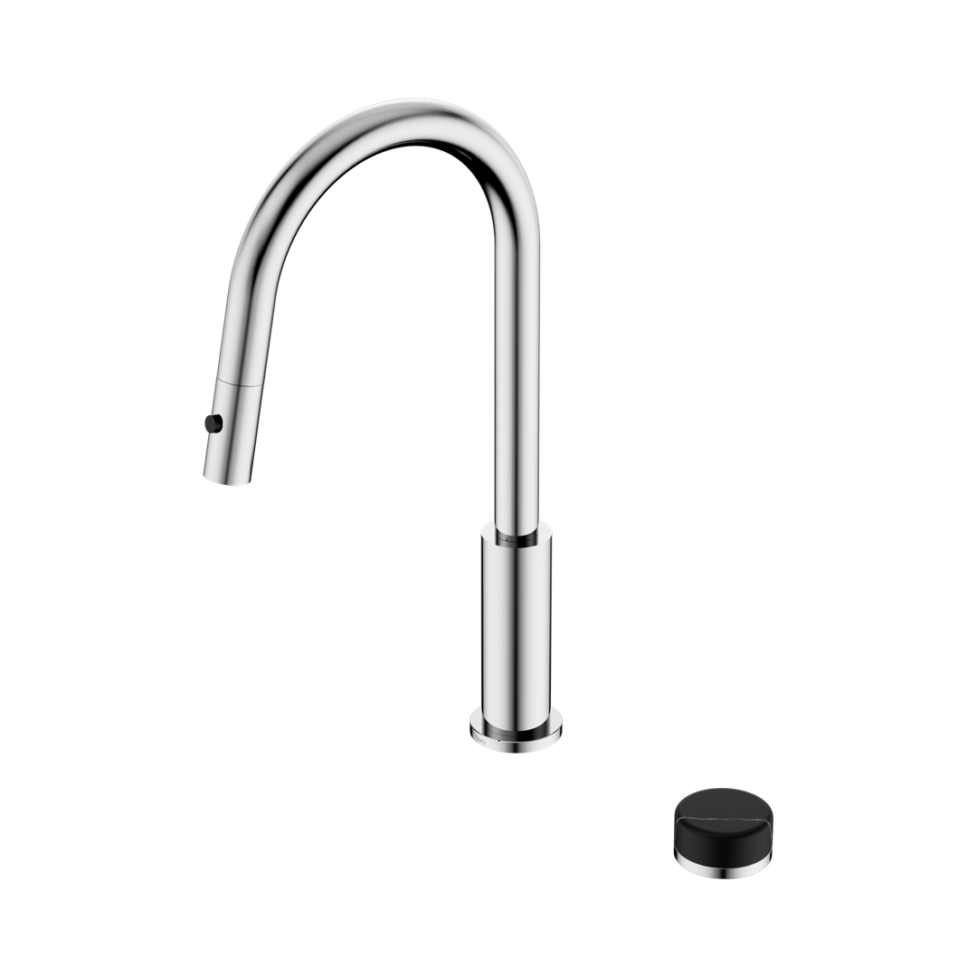 Nero Serenity Progressive Pull Out Kitchen Set With Marquina Black Handle Chrome